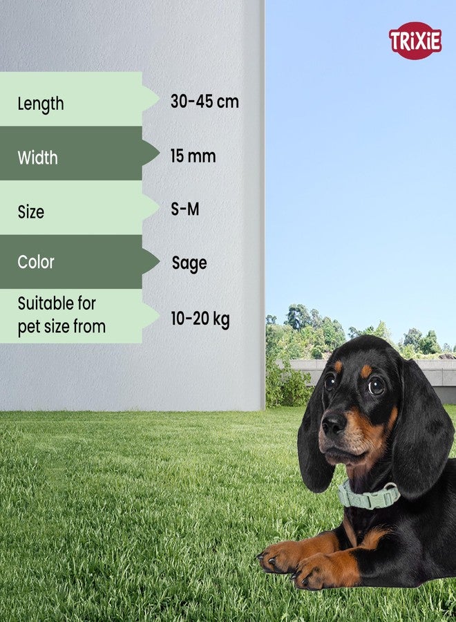 تريكسي طوق تريكسي الممتاز للكلاب الأليفة التي يتراوح وزنها بين 10 و20 كجم، مقاس صغير، عرض 15 مم، طول 30-45 سم (لون أخضر فاتح) - Image 3